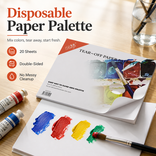 Disposable Paper Palette Pad x50 pads – 22 Sheets