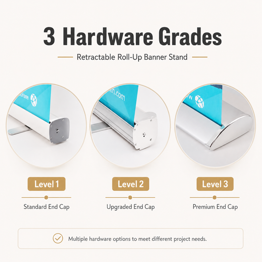 Aluminum Pull-Up Banner Stand — 80 × 200 cm