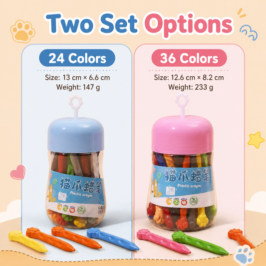 Xincan Cat Paw Crayons