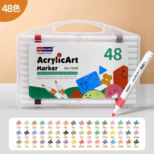 Skyglory Acrylic Marker Pens(Plastic Case)