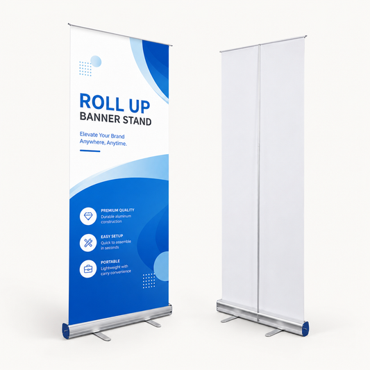 Aluminum Pull-Up Banner Stand — 80 × 200 cm