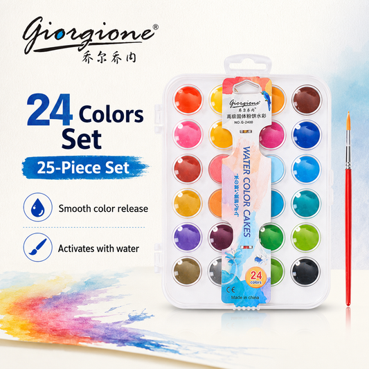 Solid Watercolor Paint Sets – 24 / 36 / 48 Colors
