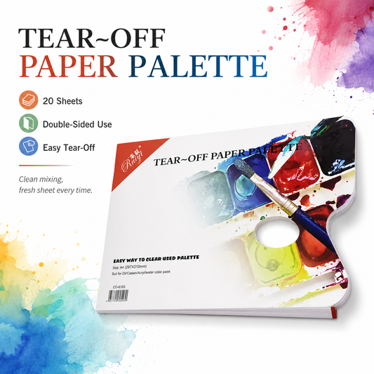 Disposable Paper Palette Pad x50 pads – 22 Sheets