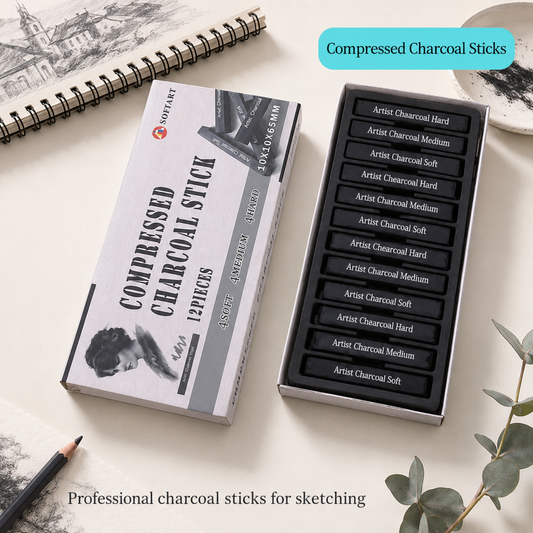 SofiArt Charcoal Sticks 12 pieces set