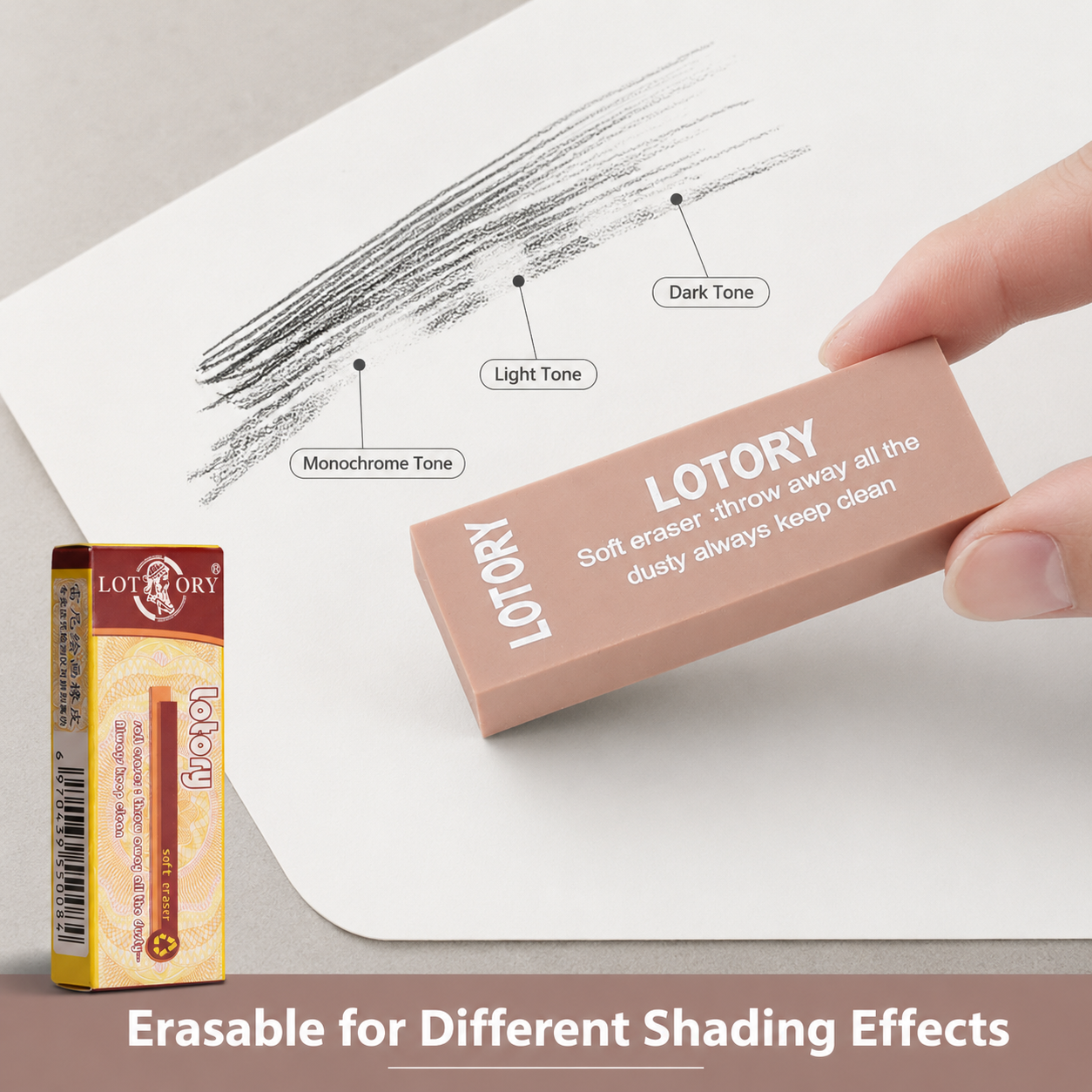 LOTORY Erasers — 48 Pieces