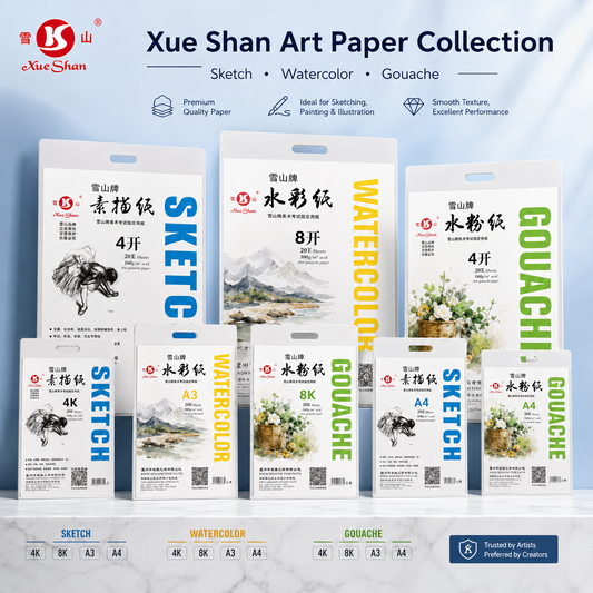 Sketch, Watercolor & Gouache Paper Pads — 20 Sheets