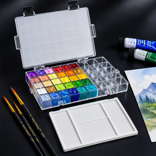 36-Well Paint Mixing Palette with Lid