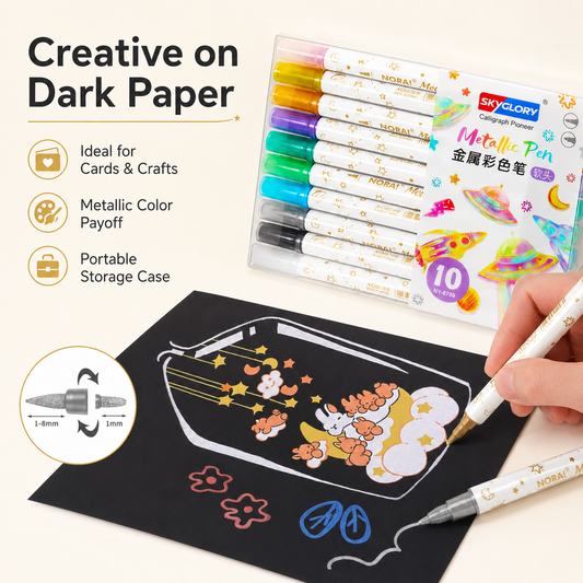 10-Color Fluorescent Highlighters